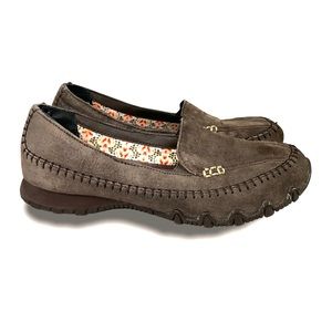 Skechers Relaxed Fit Suede Pedestrian Slip-on SN48930 Womens Size 6 Chocolate